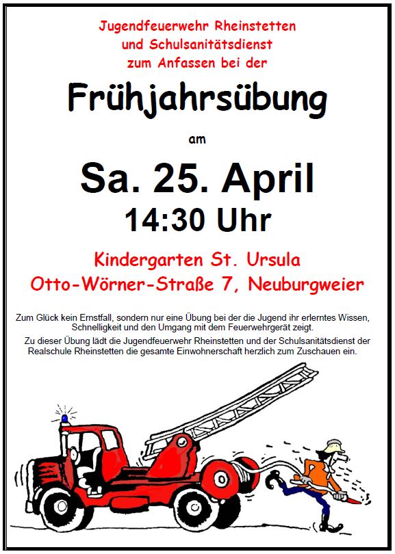 20150423 JF Übung Nwr Plakat Einladung