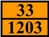 Gefahrguttafel 33-1203